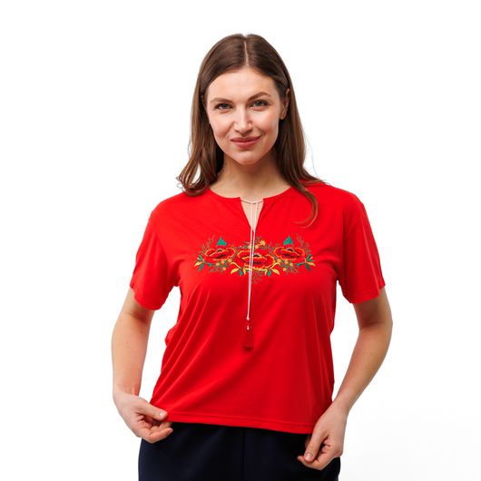 Коллекция вышиванок Красный, Цвет: Красный , Размер: 52, изображение 2