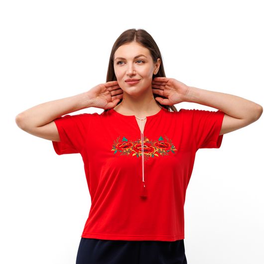 Колекція вишиванок Червоний, Колір: Червоний, Розмір: 46, зображення 4