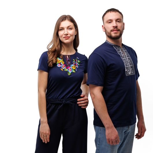 Колекція вишиванок Синій, Колір: Синій, Розмір: 52