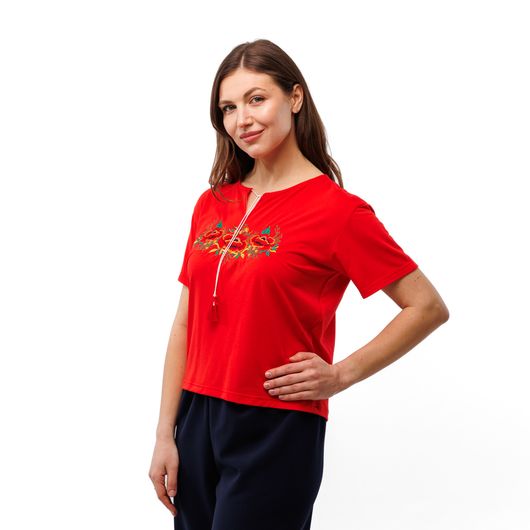 Коллекция вышиванок Красный, Цвет: Красный , Размер: 58, изображение 5