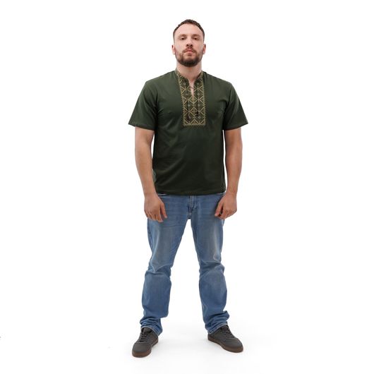 Колекція вишиванок Зелений, Колір:  Зелений, Розмір: 56, зображення 2