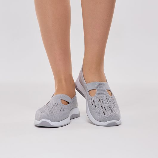 Сліпони Евеліна, сірі, Колір: Сірий, Розмір взуття: 41, зображення 4