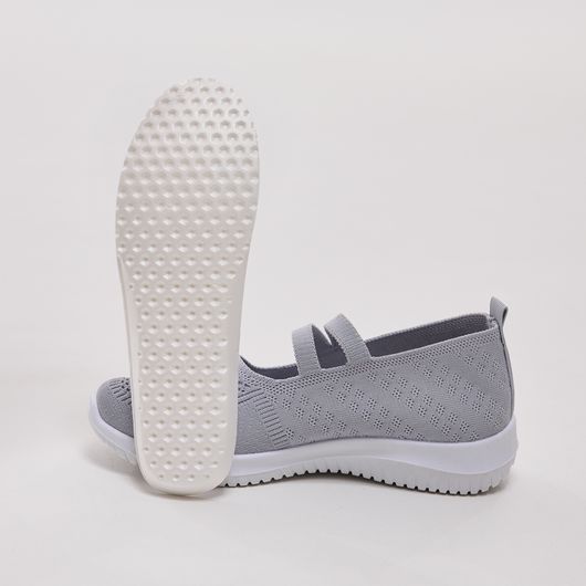 Слипони Леона, серые, Цвет: Серый , Размер обуви : 37, изображение 2