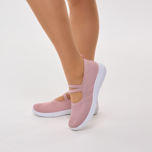 Слипони Леона, пудровые, Цвет: Пудровый , Размер обуви : 39, изображение 7