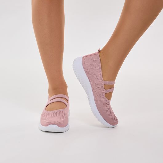 Слипони Леона, пудровые, Цвет: Пудровый , Размер обуви : 39, изображение 9