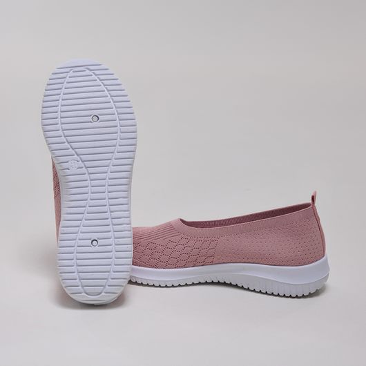 Сліпони Аделіна, пудрові, Колір: Пудровий , Розмір взуття: 40, зображення 4