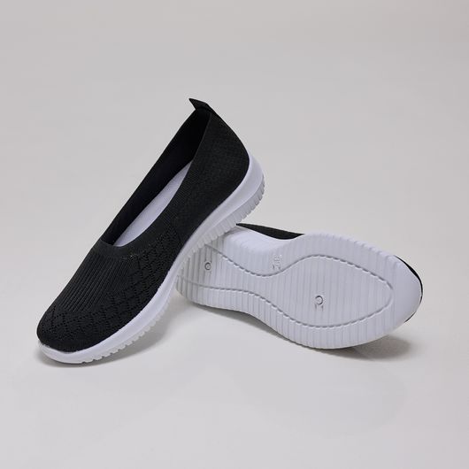 Слипоны Аделина, черные, Цвет: Черный, Размер обуви : 37, изображение 3