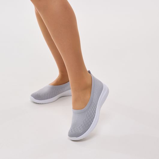 Слипоны Аделина, серые, Цвет: Серый , Размер обуви : 41, изображение 6