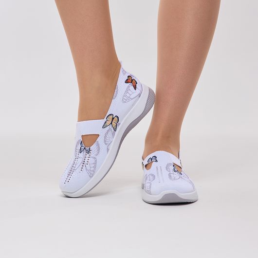 Сліпони Грейс, метелики срібні, Колір: Метелики срібні , Розмір взуття: 40, зображення 8