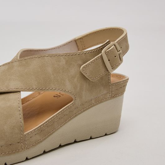 Босоножки Камелия, бежевые, Цвет: Бежевый , Размер обуви : 41, изображение 3