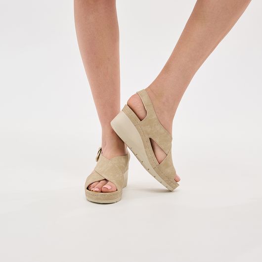 Босоножки Камелия, бежевые, Цвет: Бежевый , Размер обуви : 36, изображение 5