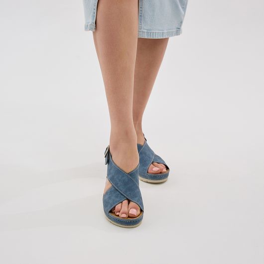 Босоніжки Камелія, джинс, Колір: Джинс , Розмір взуття: 35, зображення 9