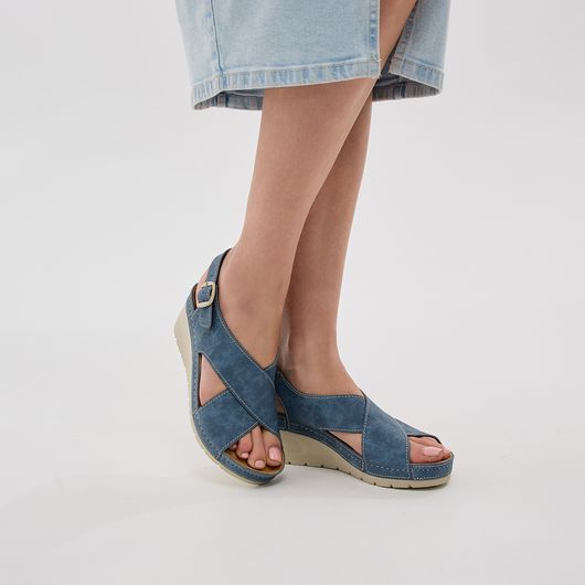 Босоніжки Камелія, джинс, Колір: Джинс , Розмір взуття: 35, зображення 10