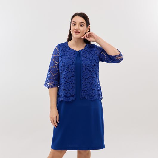 Платье Шанталь, электрик, Цвет: Электрик , Размер: 48