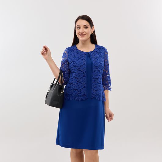 Платье Шанталь, электрик, Цвет: Электрик , Размер: 52, изображение 3