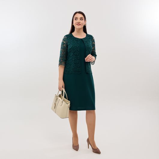 Сукня Шанталь, смарагдова, Колір: Смарагдовий, Розмір: 60, зображення 6
