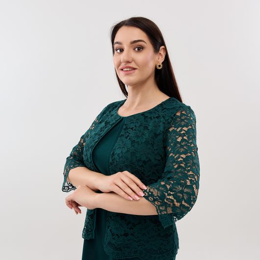 Сукня Шанталь, смарагдова, Колір: Смарагдовий, Розмір: 54, зображення 7