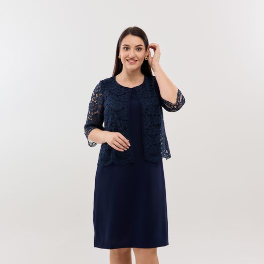 Сукня Шанталь, темно-синя, Колір: Темно синій, Розмір: 48