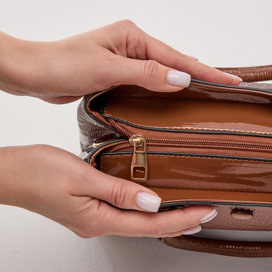 Сумка Диаманта, коричневая, Цвет: Коричневый, изображение 11