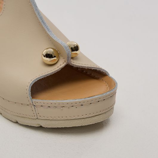 Босоножки Алисия, бежевые, Цвет: Бежевый , Размер обуви : 35, изображение 4