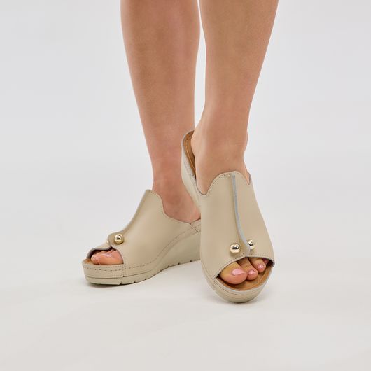 Босоножки Алисия, бежевые, Цвет: Бежевый , Размер обуви : 35, изображение 8