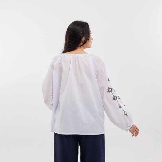 Сорочка Зореслава, белая (премиум), Цвет: Белый, Размер: 54-56, изображение 5