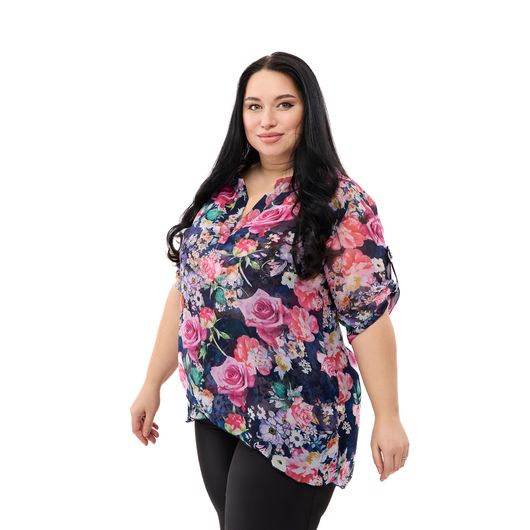 Туника Флора, розовая, Цвет: Розовый , Размер: 3XL, изображение 5