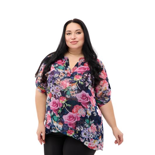 Туника Флора, розовая, Цвет: Розовый , Размер: 4XL, изображение 6