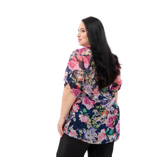 Туника Флора, розовая, Цвет: Розовый , Размер: 4XL, изображение 7