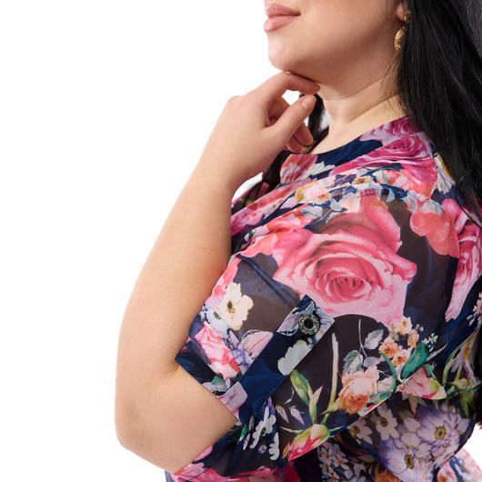 Туника Флора, розовая, Цвет: Розовый , Размер: 4XL, изображение 8