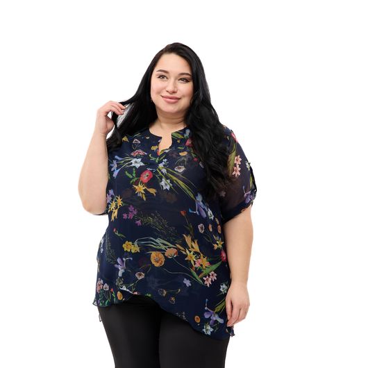 Туніка Флора, темно-синя, Колір: Темно синій, Розмір: L, зображення 6