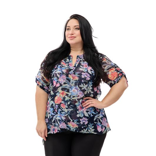 Туніка Флора, блакитна, Колір:  Блакитний, Розмір: XL, зображення 4