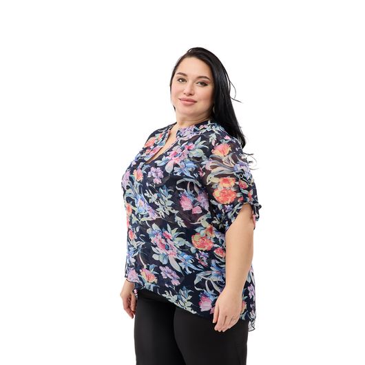 Туніка Флора, блакитна, Колір:  Блакитний, Розмір: 2XL, зображення 2