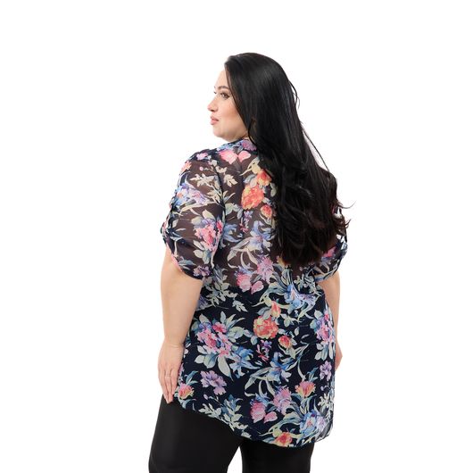 Туника Флора, голубая, Цвет: Голубой , Размер: 3XL, изображение 6