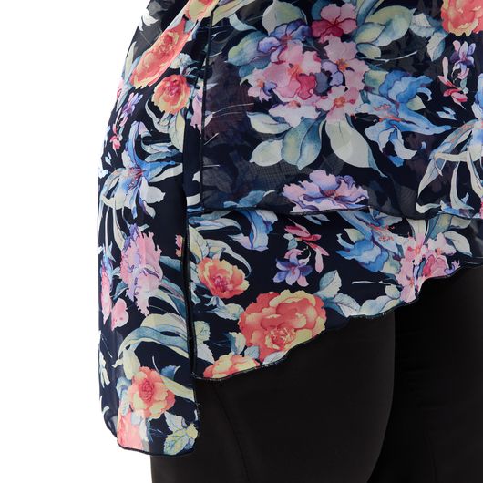 Туніка Флора, блакитна, Колір:  Блакитний, Розмір: 4XL, зображення 8