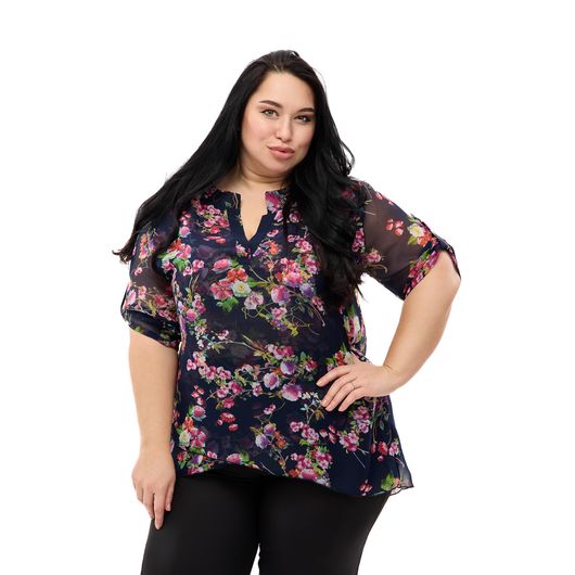 Туника Флора, лиловая, Цвет: Лиловый , Размер: 4XL, изображение 3