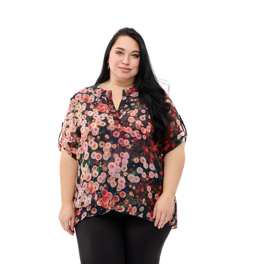 Туніка Флора, червона, Колір: Червоний, Розмір: 4XL, зображення 6