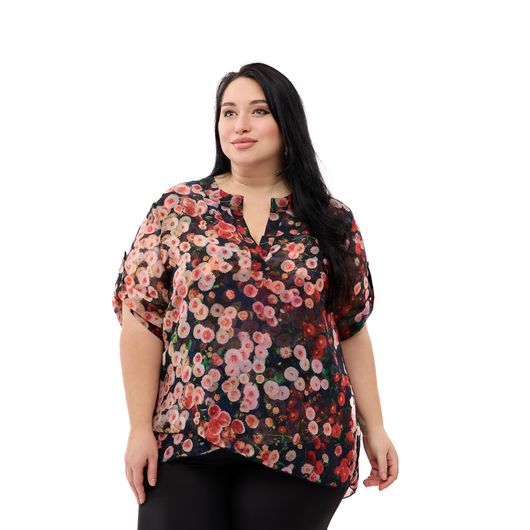 Туніка Флора, червона, Колір: Червоний, Розмір: 4XL, зображення 7