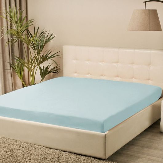 Простыни на резинке Мелодия, бирюза, Цвет: Бирюзовый , Длина: 200см, Ширина: 180см