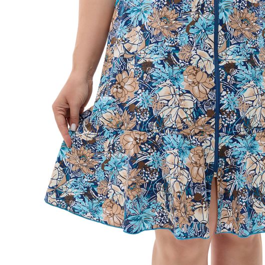 Халат Магія Квітів, блакитний, Колір:  Блакитний, Розмір: L, зображення 5