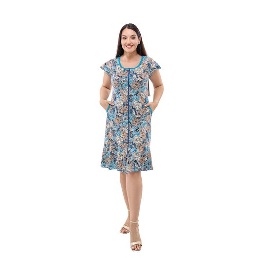 Халат Магия Цветов, голубой, Цвет: Голубой , Размер: 3XL, изображение 8