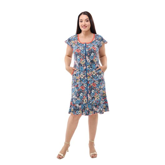 Халат Магия Цветов, терракотовый, Цвет: Терракотовый , Размер: 3XL, изображение 2