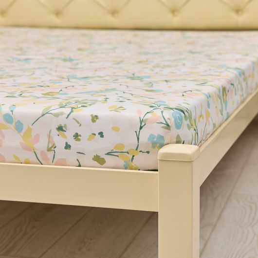 Простыни на резинке Мелодия, цветы, Цвет: Цветы , Длина: 200см, Ширина: 120см, изображение 4