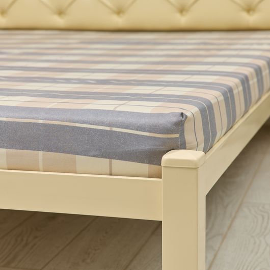 Простыни на резинке Мелодия, клетка, Цвет: Клетка , Длина: 200см, Ширина: 160см, изображение 4