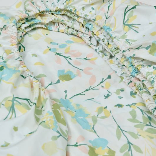 Простыни на резинке Мелодия, цветы, Цвет: Цветы , Длина: 200см, Ширина: 200см, изображение 9