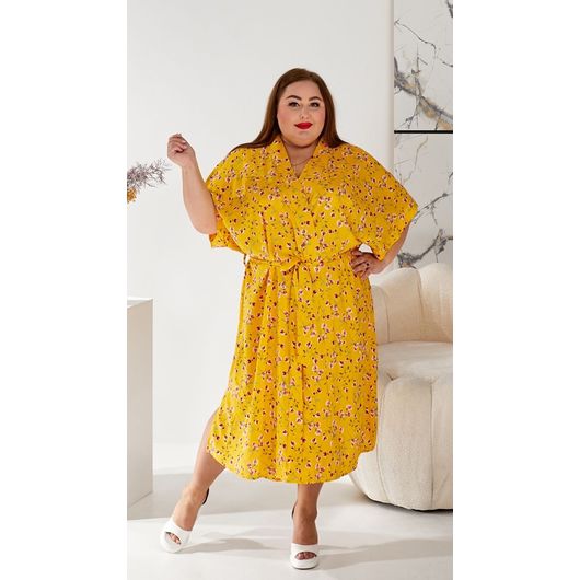 Платье-халат большого размера Тропикана, Размер: 60-62, изображение 8