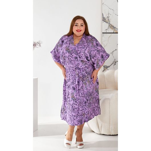 Платье-халат большого размера Тропикана, Размер: 60-62