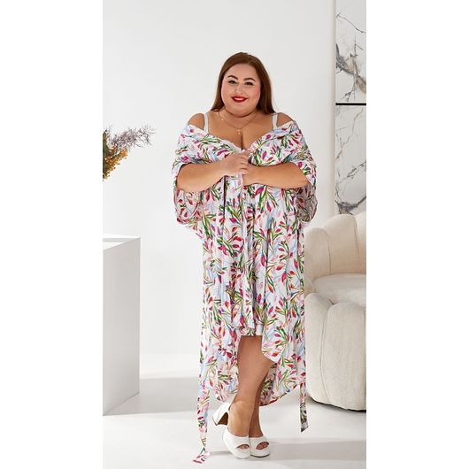 Платье-халат большого размера Тропикана, Размер: 60-62, изображение 7