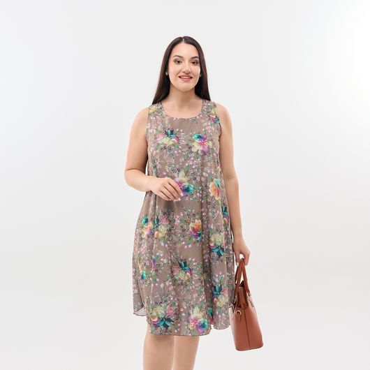 Сарафан Легкость Букет кофейный, Цвет: Букет кофейный , Размер: 66