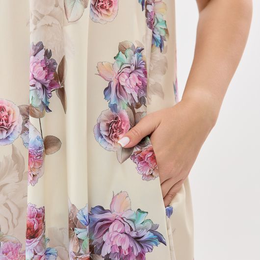Сарафан Легкість Букет молочний, Колір: Букет молочний, Розмір: 60, зображення 9